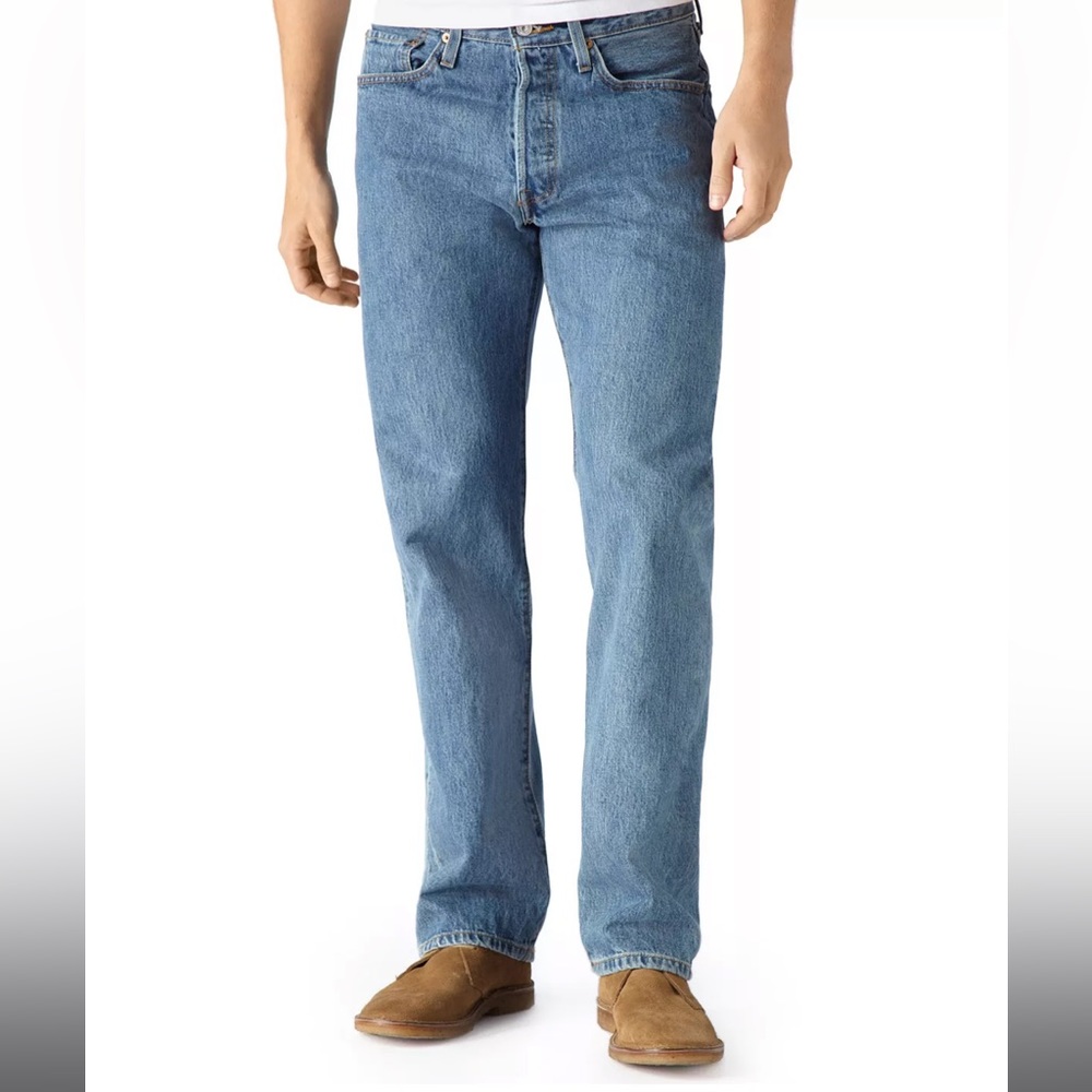 LEVIS 501 MENS BUTTON FLY JEANS